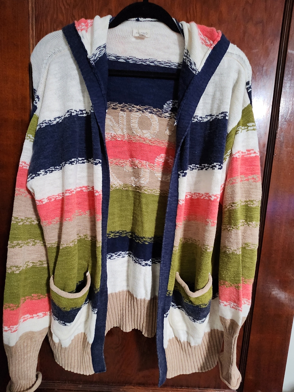 Anthropologie Pilcro Grow Local Boho Hooded Knit Sweater Medium Rare NWOT